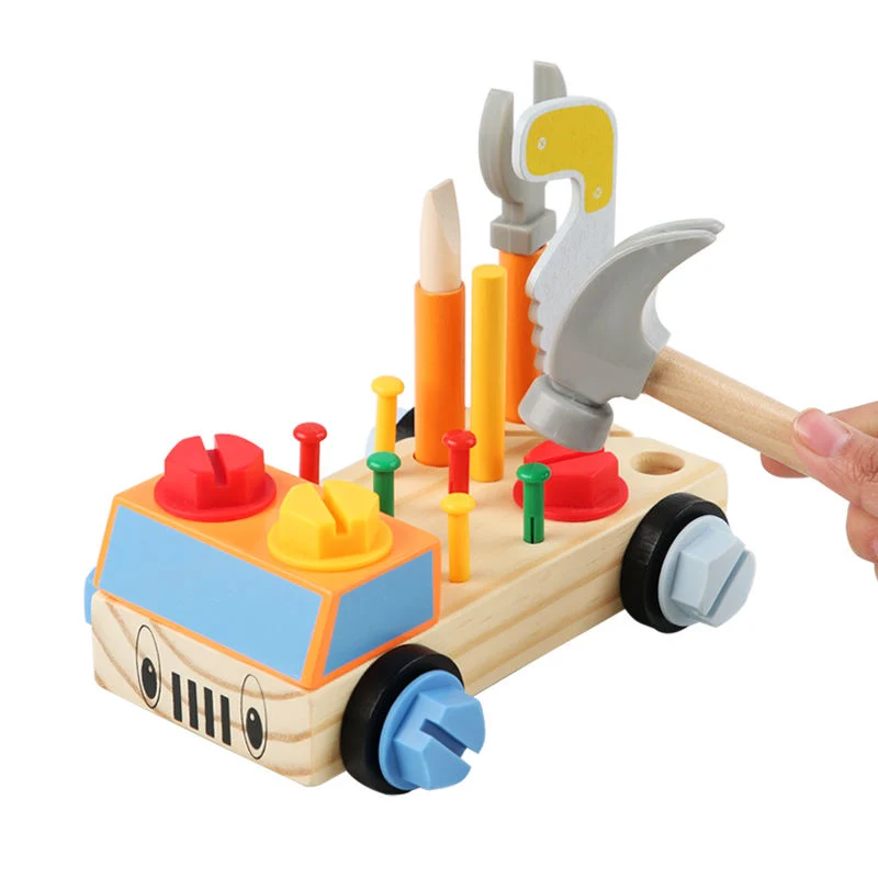 Kids DIY Nut Screws Car Tools Workbench Developmental Toy