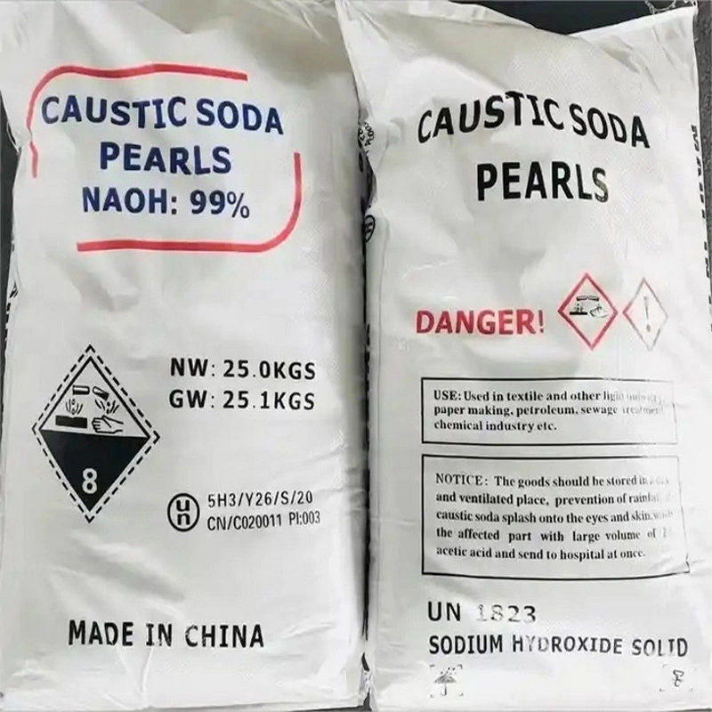 Les Flocons de soude caustique / Pearl Hydroxyde de sodium Naoh 99% de haute pureté