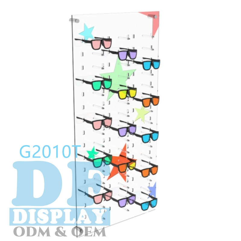 Acrylic Kids Slatwall Eyewear Displays Eyeglass Holder Stand Kids Optical Frame Display for Optical Shops Optical Frames Exhibition Stand