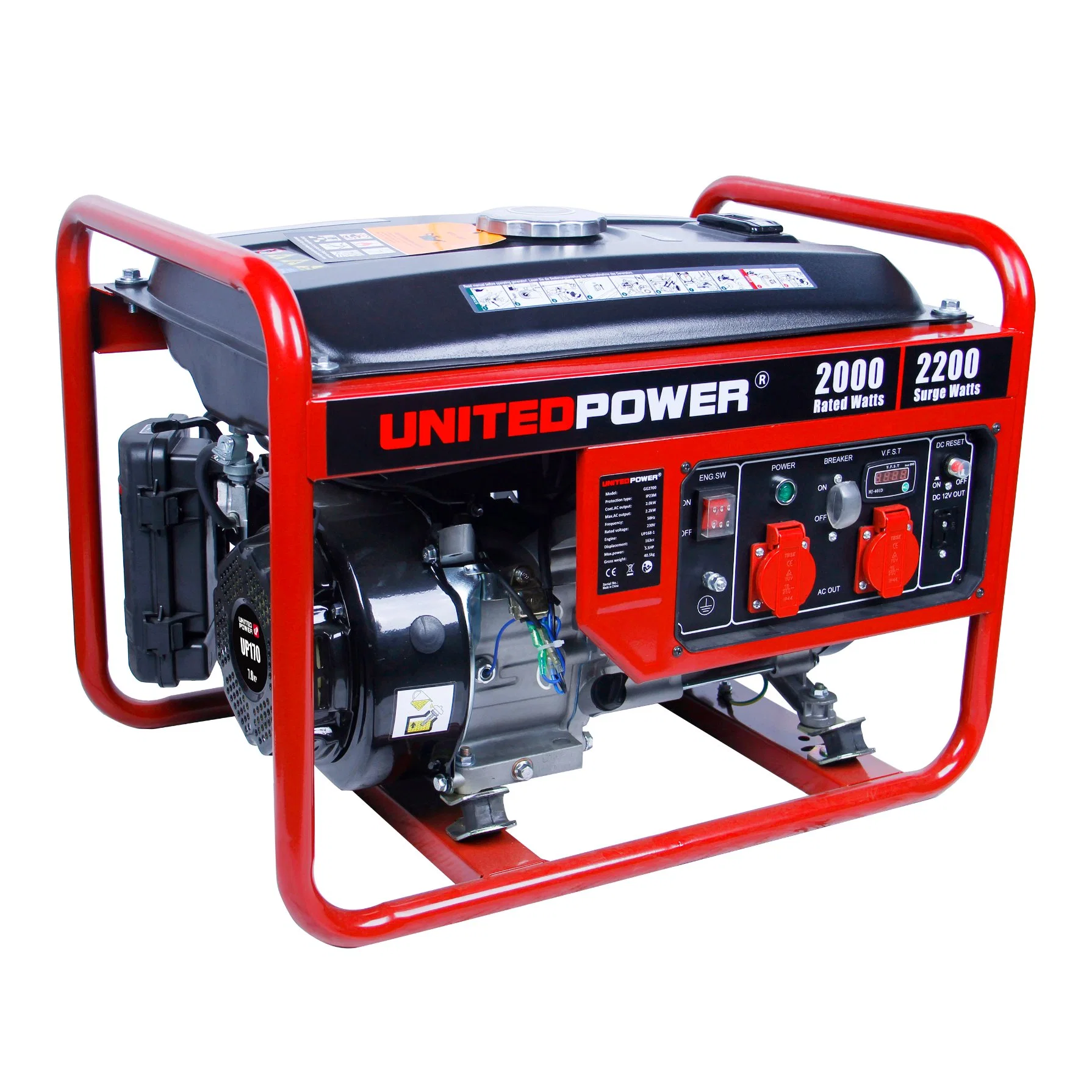 Power Equipment Portable Emergency Gasoline Gas Petrol Generator for Home Use