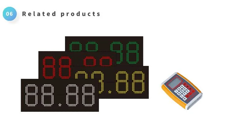 LED Digital Board to Display The Price of Oil in Oil Station