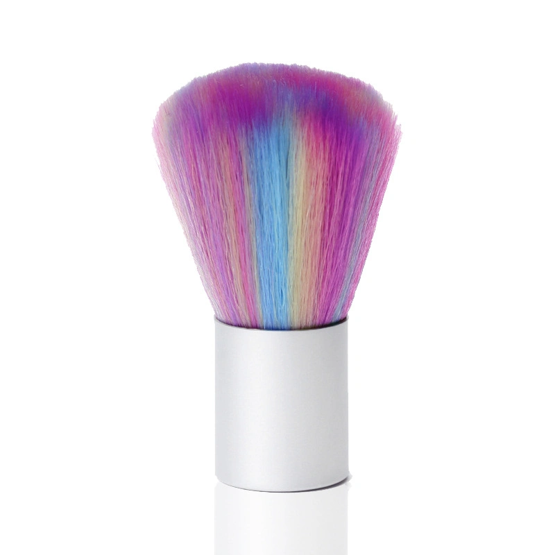 Novo Design Escova Manicure Rainbow esmalte de unha da escova de limpeza de pó de ferramenta para limpeza de unhas