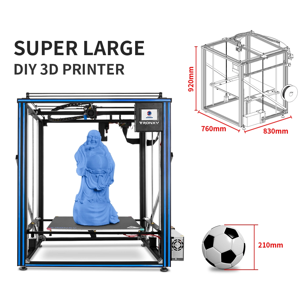 Yousu de alto nivel en 3D de gran tamaño de impresión Industrial Super 500*500*600mm Fdm DIY impresora 3D.