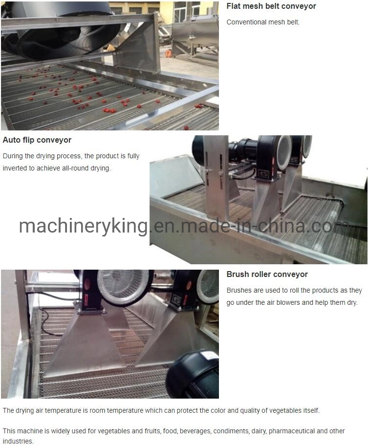 Air Blowing Vegetable Food Cooling Drying Cooling Production Machine