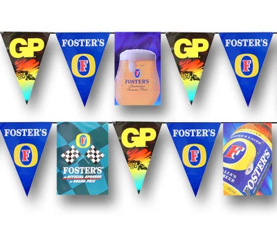 Custom Promotion Plastic PVC Paper Flag Pennant Strings for Christmas Festivals Event Decoration