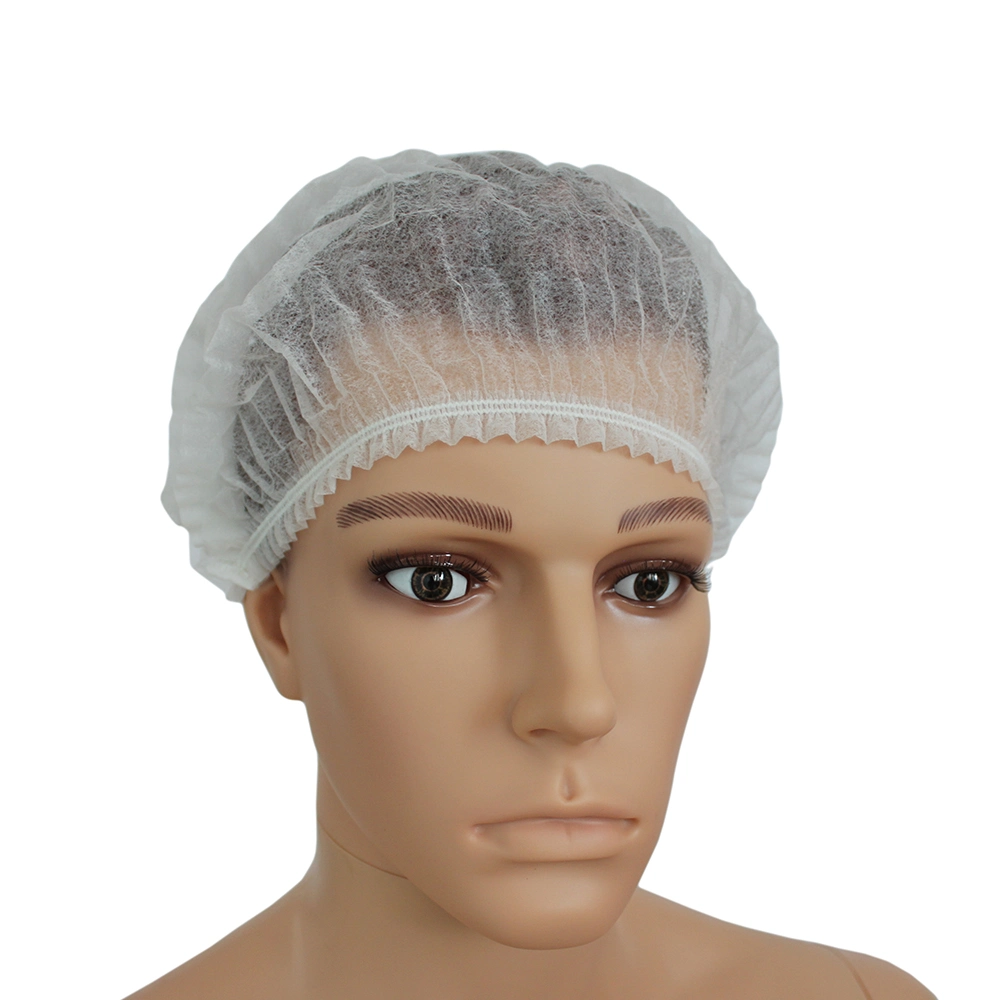 Disposable Non Woven Fabric Stripe Surgical Bouffant Mob Clip Cap