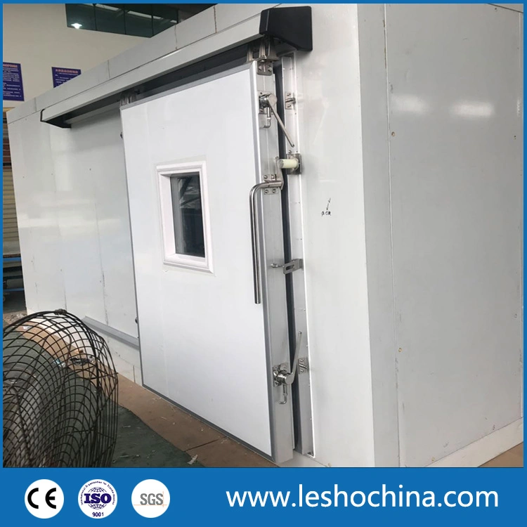 Industrial Automatic or Manual Polyurethane Sandwich Panel Thermal Insulated Stainless Steel Cold Storage Freezer Room Sliding Door for Cold Chain Warehouse