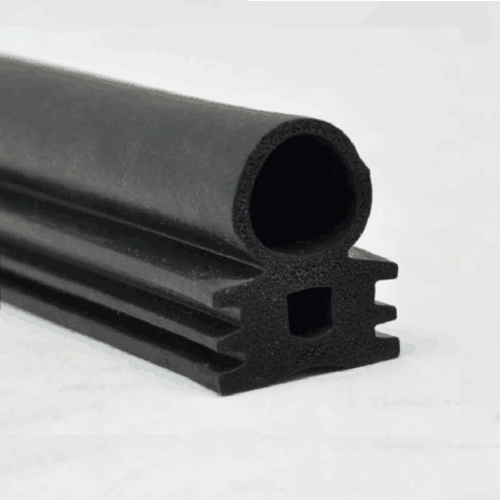 Factory Custom EPDM H T Shape Rubber Flocking Profile Sealing Strips for Car Door Window