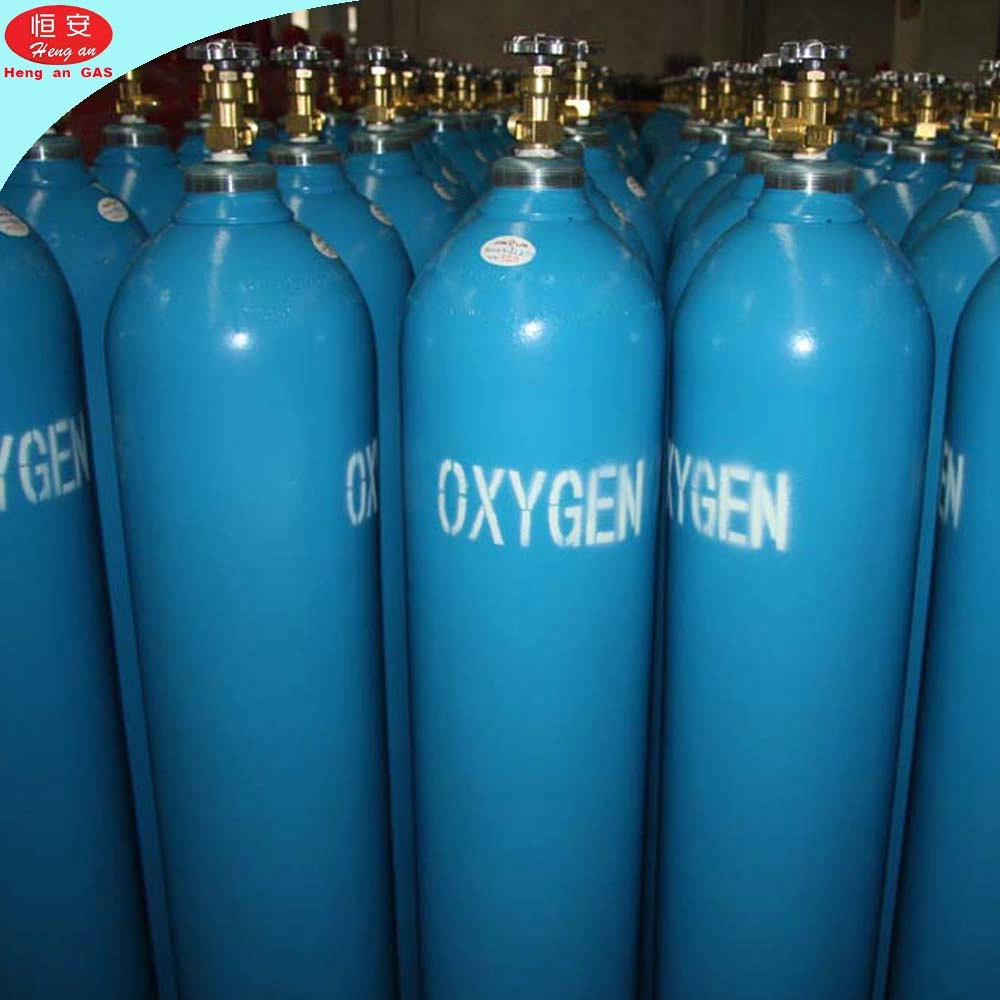 Bouteille de gaz médical à oxygène de taille personnalisée 10L 20L 40L 50L Oxygène gazeux