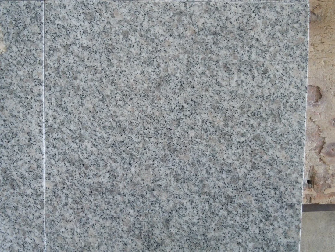 Encimera de superficie sólida de granito color gris claro natural para cocina Y baño