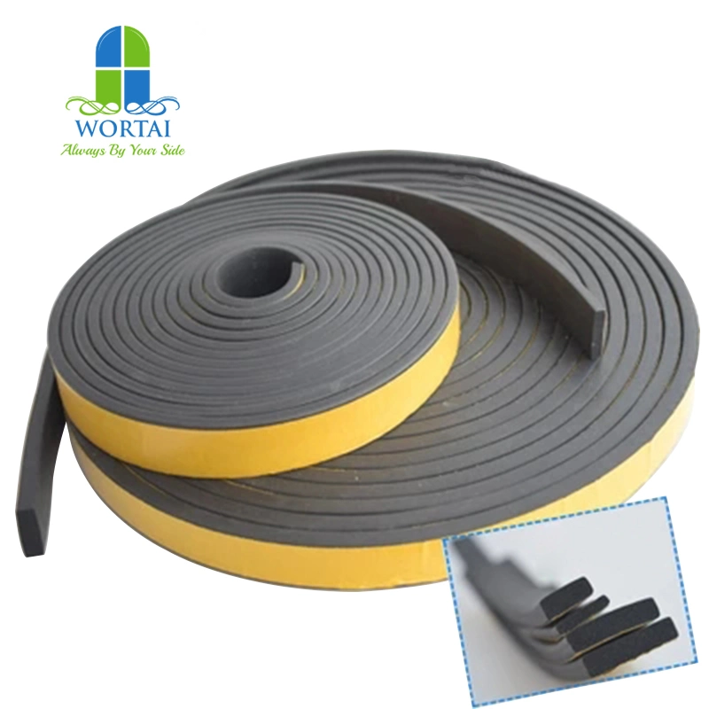 Closed Cell EPDM Foam Rubber Sheet with Adhesive Tape