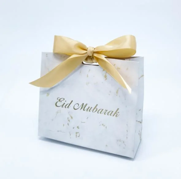 China Wholesale/Supplier Eid Mubarak Gift Box Paper Bag with Ribbon