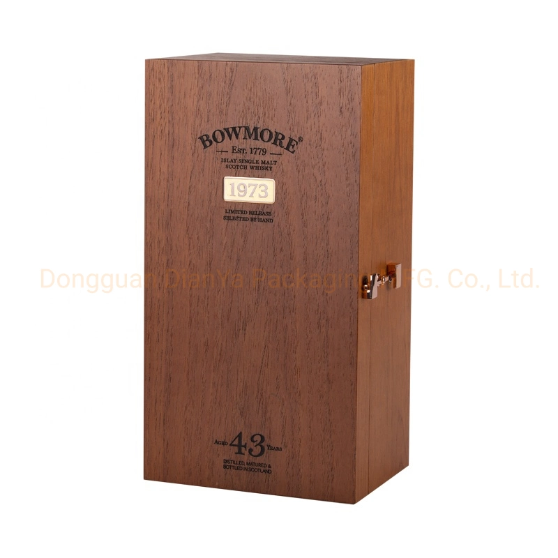 Black Rectangle Wine Carton Box Wooden Box