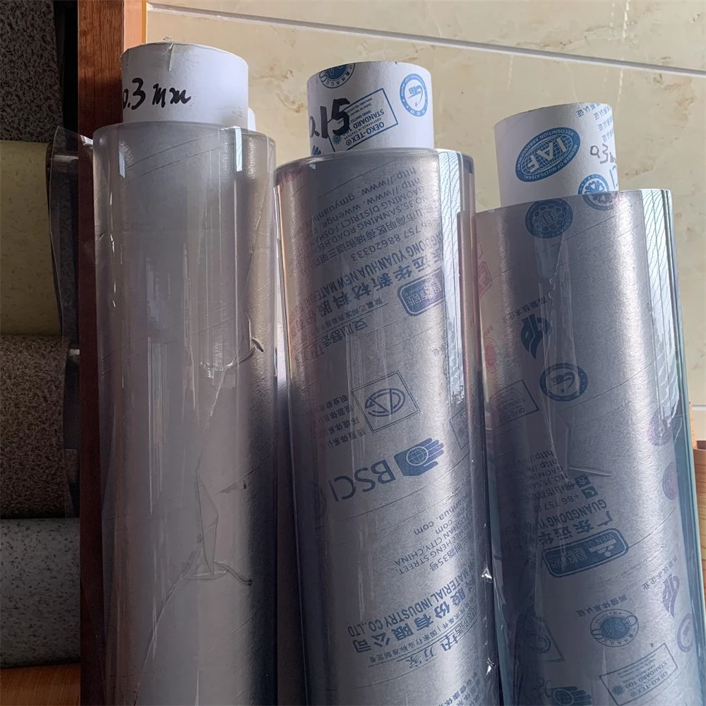 High Quality 0.15mm 0.3mm Soft Super Clear Transparent Thin Plastic PVC Clear Film in Roll for Table Cover