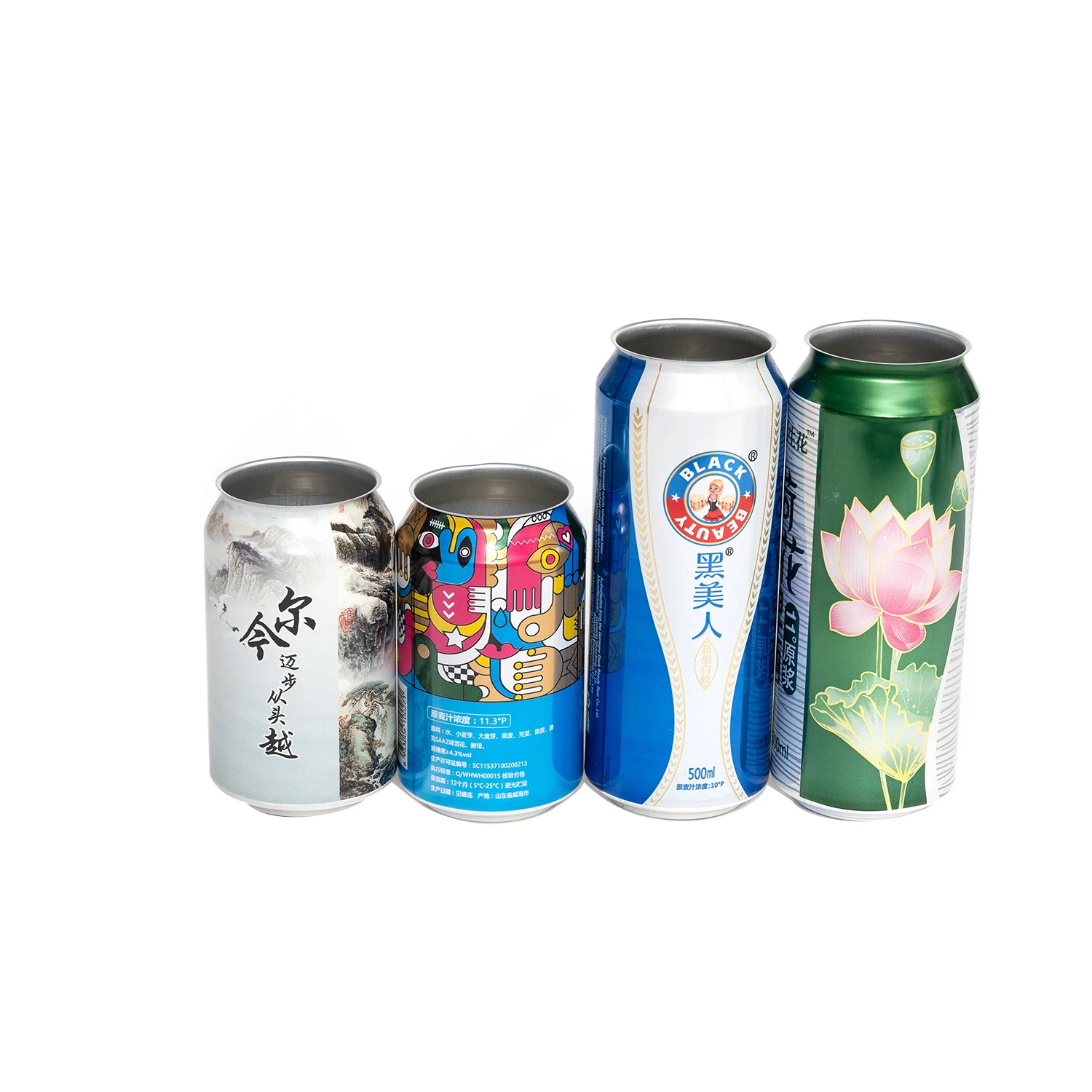 يمكن أن يكون الألومنيوم معيارَ علبة مشروبات أنيقة سعة 355 مل مصنع الجعة بالجملة مع بطانة خالية من مادة البينول BPA لعصير الصودا CAN