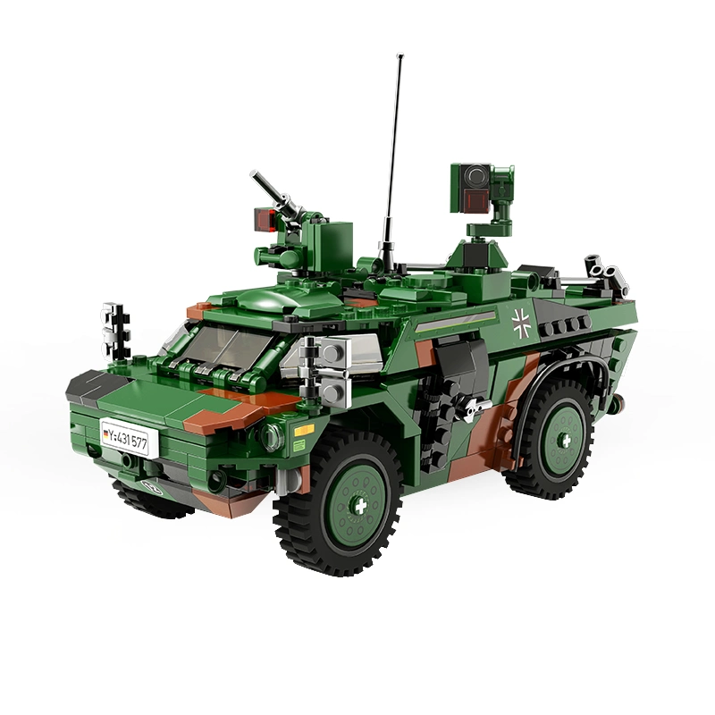 692PCS 1: 30 Lifelike Wheeled Amore Scout Vehicle Educational Intelligence Building Blocks Model Toy