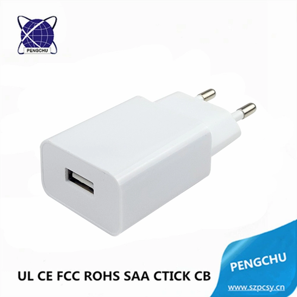 UL CE FCC RoHS SAA CB PSE Approved Mobile Phone Charger 5W 5V 1 A USB Port Power Adapter