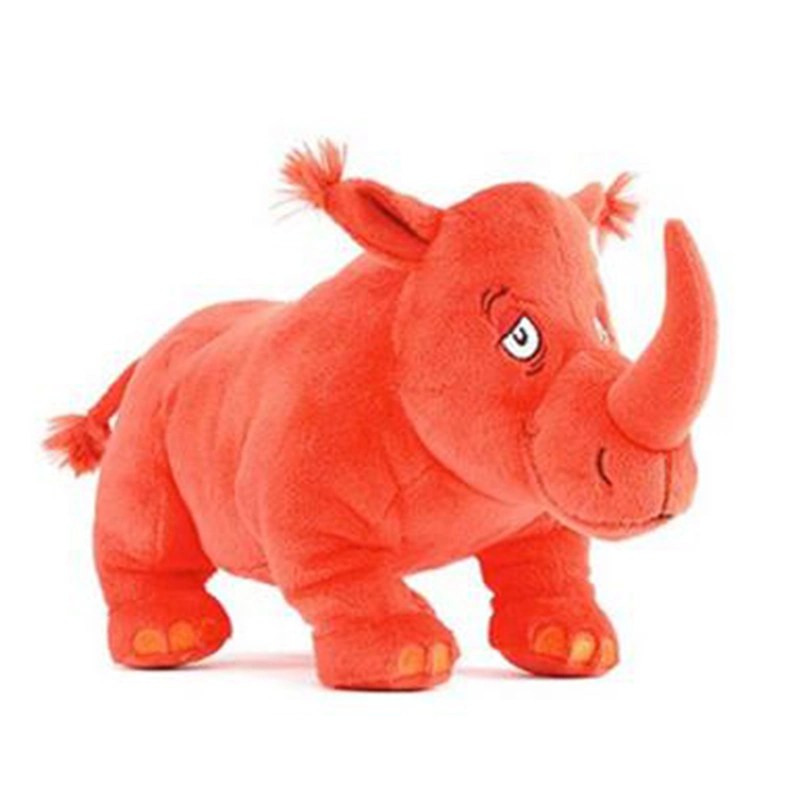 Promotion Manufacturer Hot Sale OEM Eco-Friendly Cute Rhino Plush Toy Stuffed Wild Animal Toy for Baby