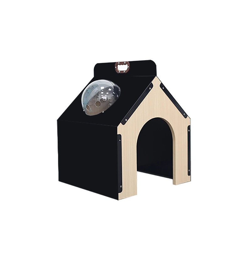 Hot Selling Square Warm Windproof Steel Wooden House for Pet Cat Kennel Cat Cage