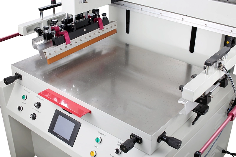 O comando eléctrico Serigrafia Máquina para os produtos planos