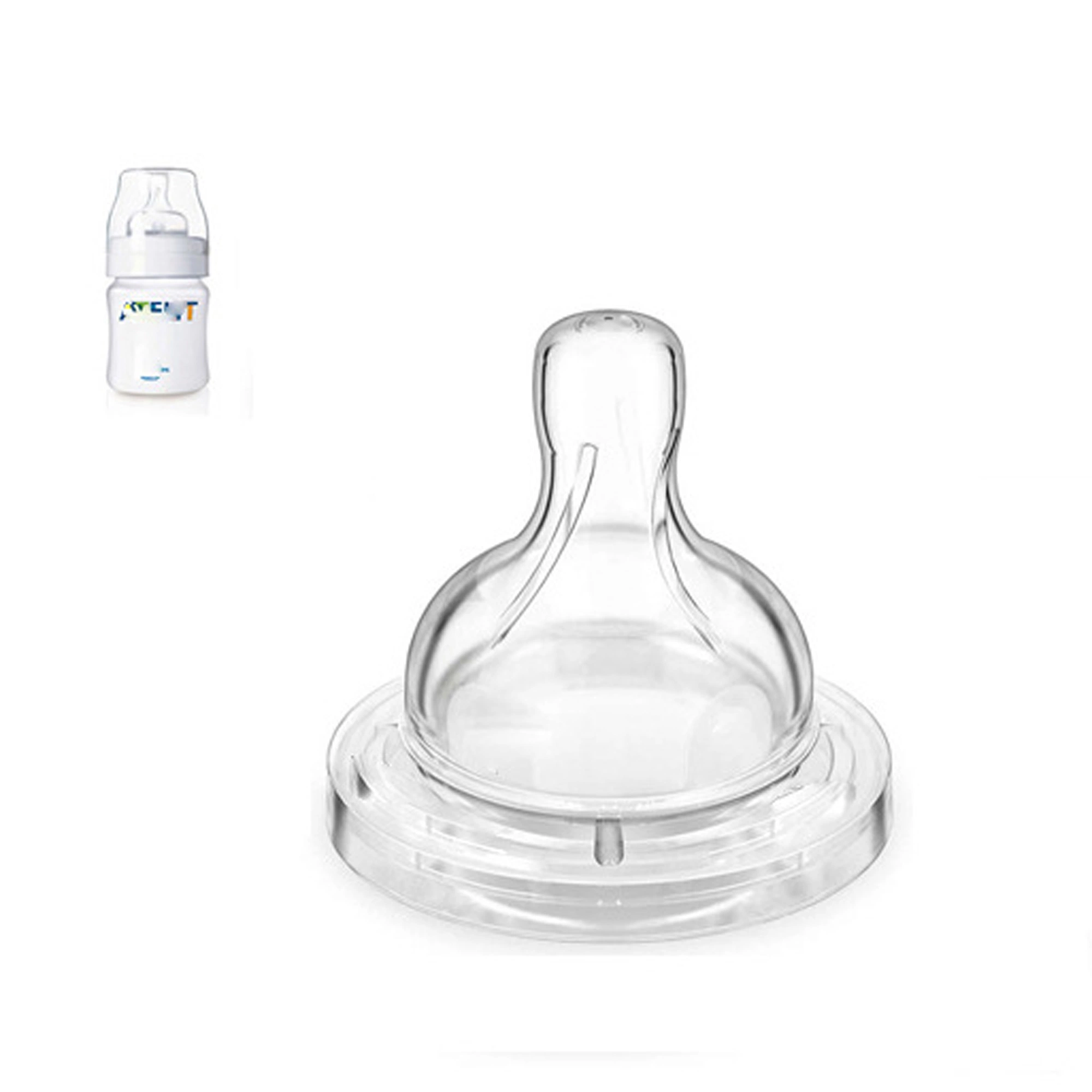 Natural Flow Baby Bottle Nipple Anti-Colic Baby Bottle Silicone Replacement Nipple