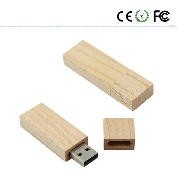 Le bois lecteur Flash USB Stick conçu en bois de plumes