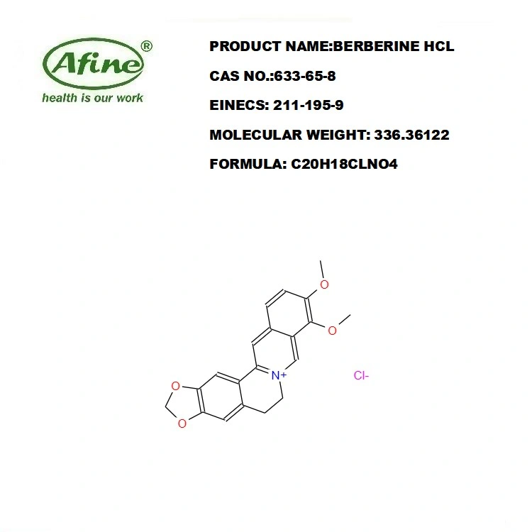 CAS 633-65-8 Natural Yellow 18 Chloride / Natural Yellow 18 / Berberine HCl / Berberine Hydrochloride / Berberine Hydrochloride N-Hydrate / Berberin HCl