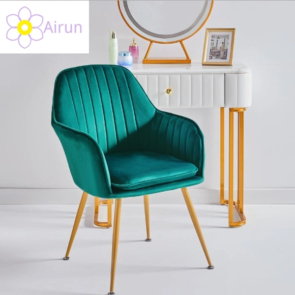 Novo Design Cadeiras de Jantar Cadeira Estofos moderno mobiliário doméstico de metal cadeiras de couro