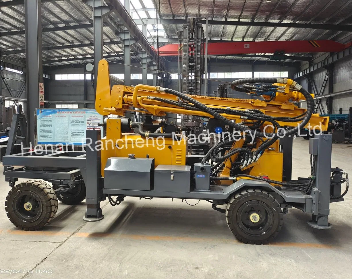 Deep Well Drilling Rig/Wheel Mounted Hydraulic Water Well Drilling Machine