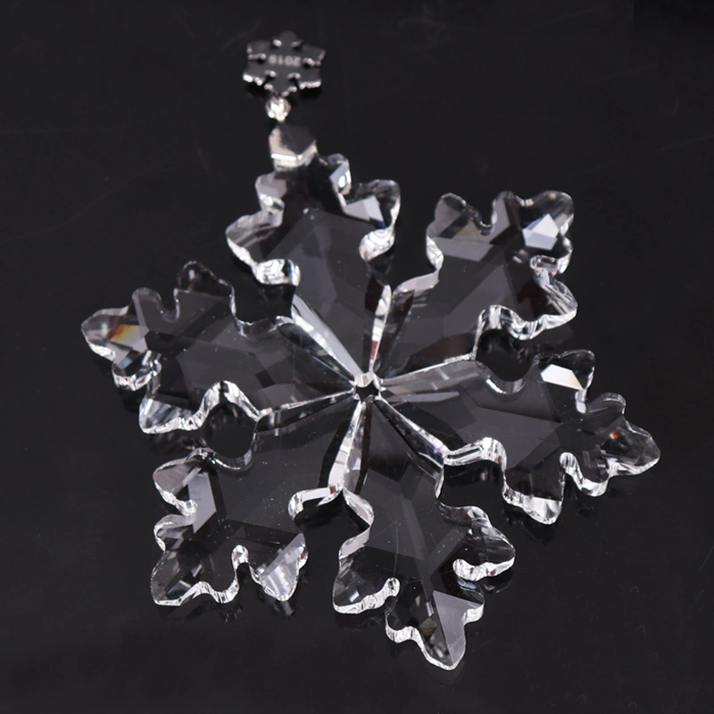 K9 Crystal Snowflake Pendant for Souvenir Gifts