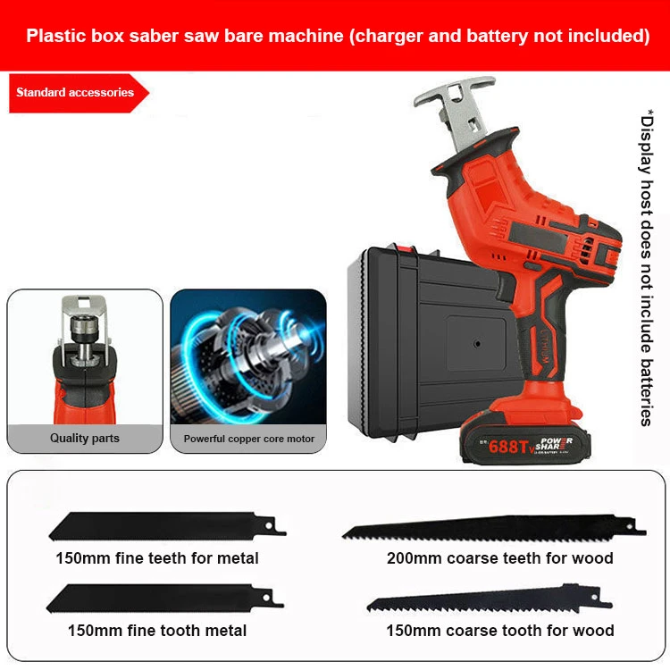 Gainjoys Wholesale/Supplier Saw Lithium Batteries Portable Power Tools Electric Power Garden Tools Cutting Cordless Reciprocating