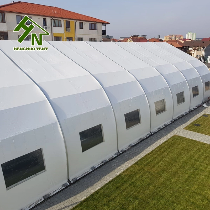 China White PVC Curved Roof Fair Aluminum Frame Arch Tent