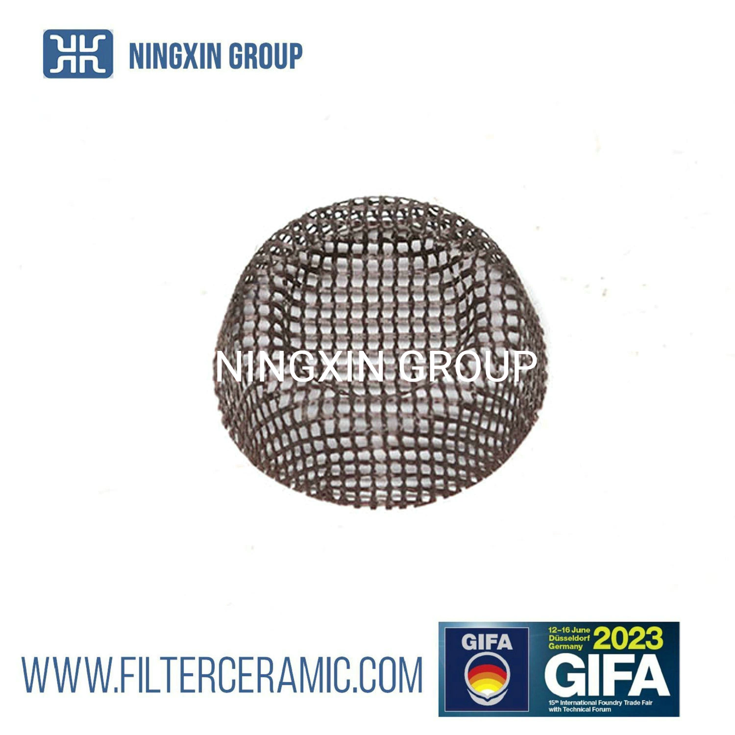 Fiberglass Cone Filter Mesh and Glassfiber Filter Net for Filtering Molten Aluminum