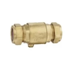 Female Connector Brass Straight Check Non-Return Valve with Drain