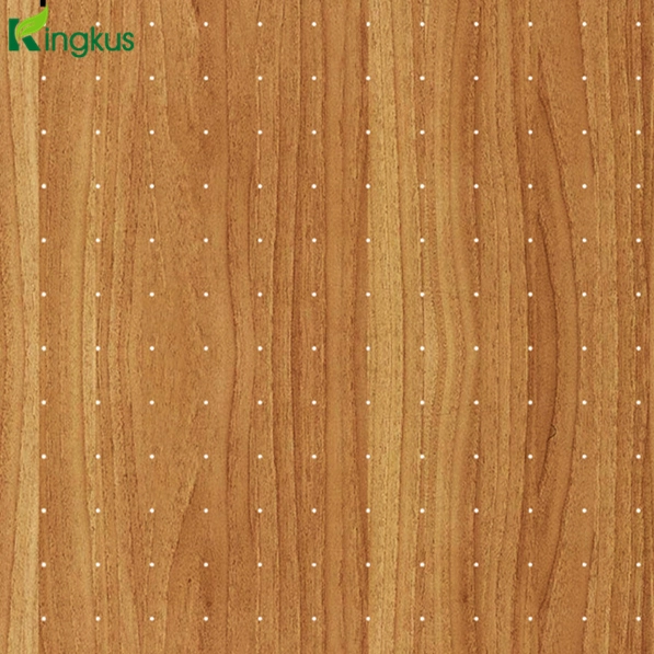 1mm Hole Wooden Perforated Wall Acoustic Panel for Sound Absorption