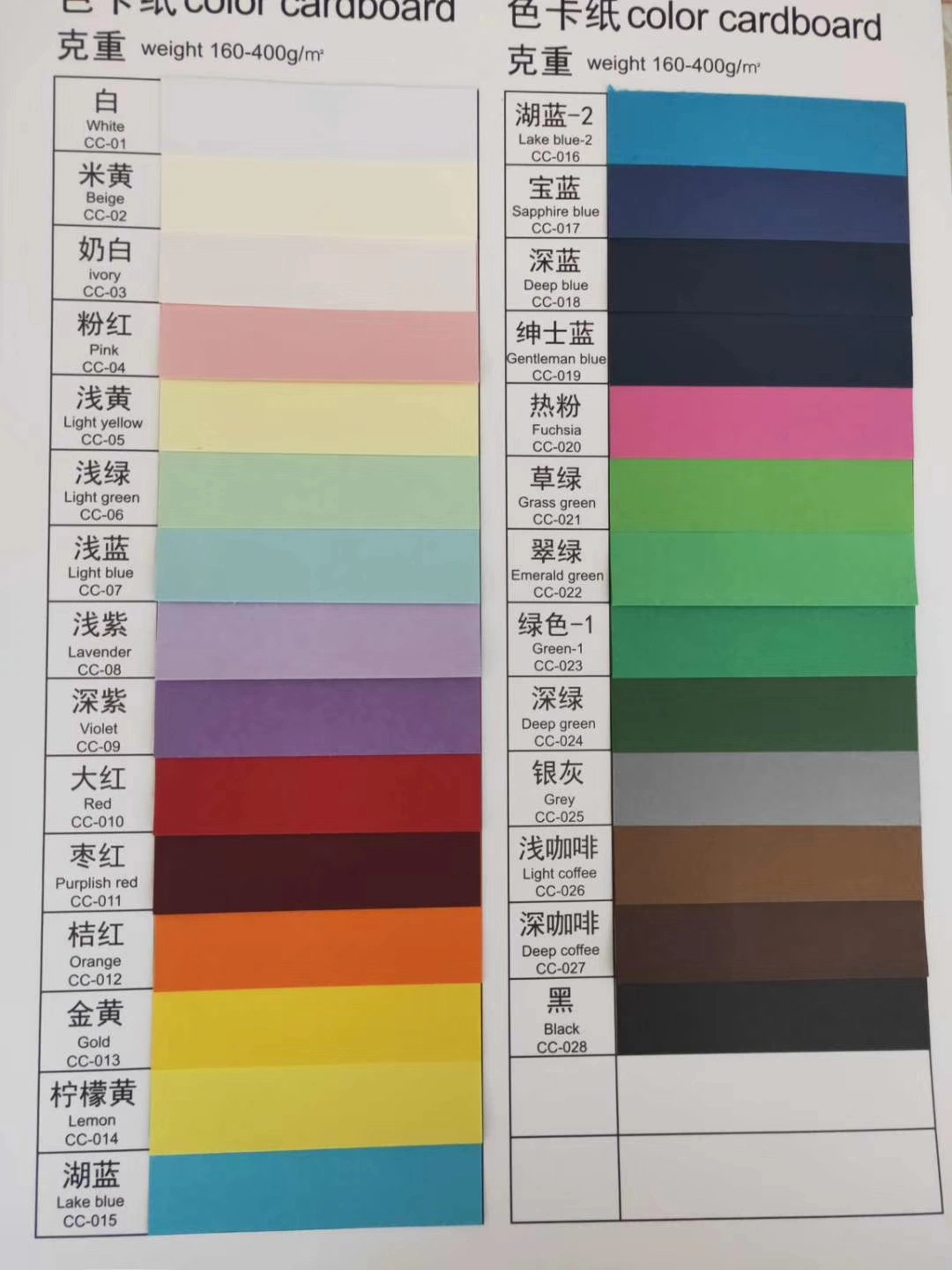 Good Quality A4 150GSM Color Card Paper for Office & Stationery