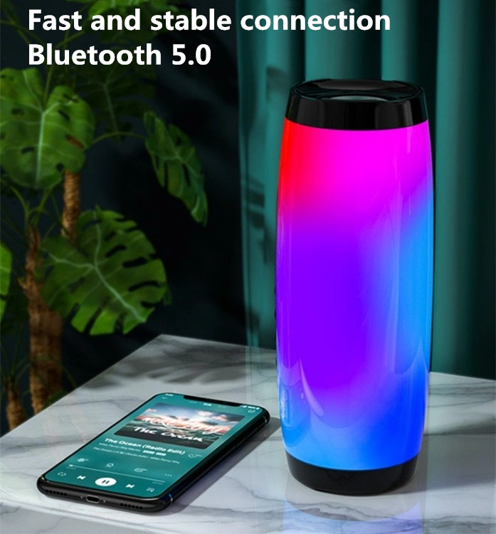 Audio Bluetooth sans fil Nouveau haut-parleur Home caisson de basses extérieur 3D Surround Lumières colorées