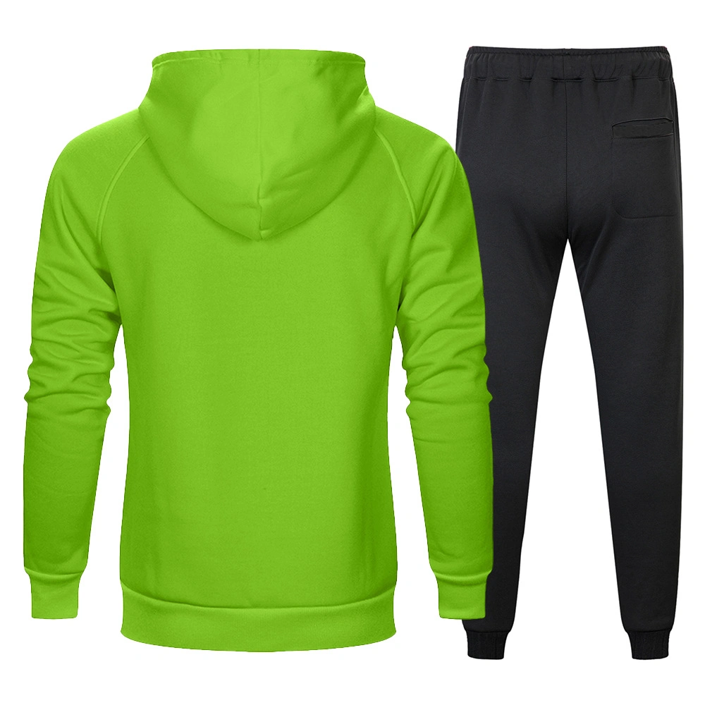 Direktverkauf Günstige Männer Gym Anzug Sport Tops Sweatshirts und Hose Two Pieces Set Hoodie Workout Fitness Bekleidung