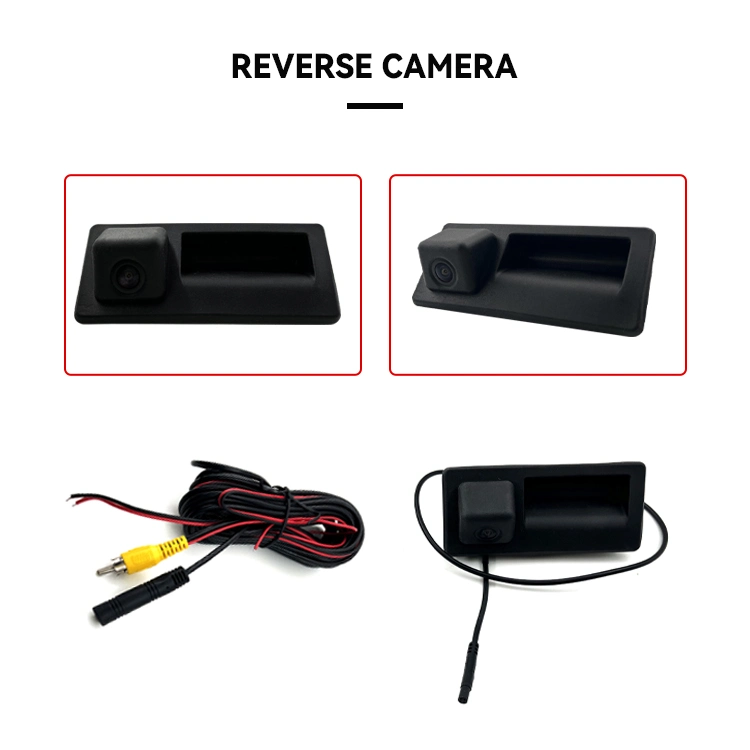 Wemaer Cámara trasera Accesorios de coche sistema de estacionamiento asistencia Gran angular Night Vision HD Reversor Cámara de coche Rearview para Audi A4