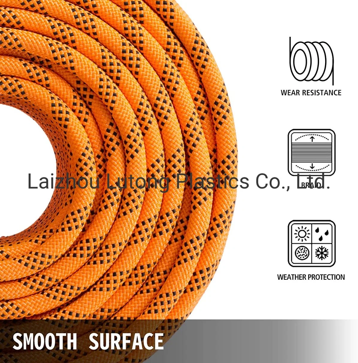 High Durable Braid Polyester Rope 48 Carrier PE Multifilament Rope/Cord for Pull Swing Climb and Knot