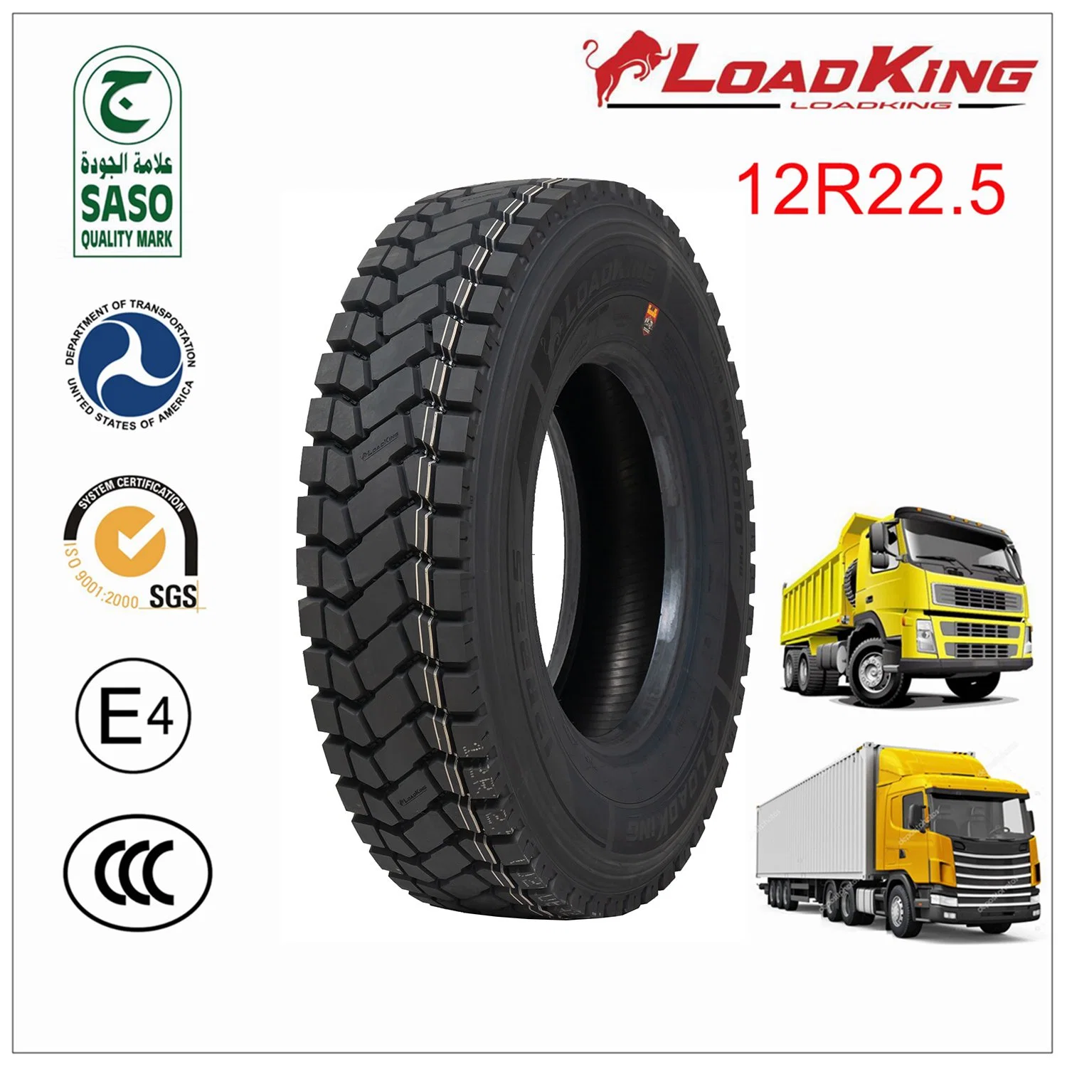 Loadking Brand 12r22.5 Wholesale/Supplier Radial Truck Tyres