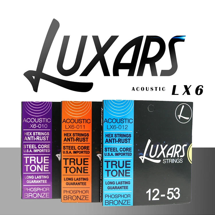 Luxas Brand Wholesale/Supplier Price Phosphor Bronze Stainless Steel Coated Acoustic Guitar Strings