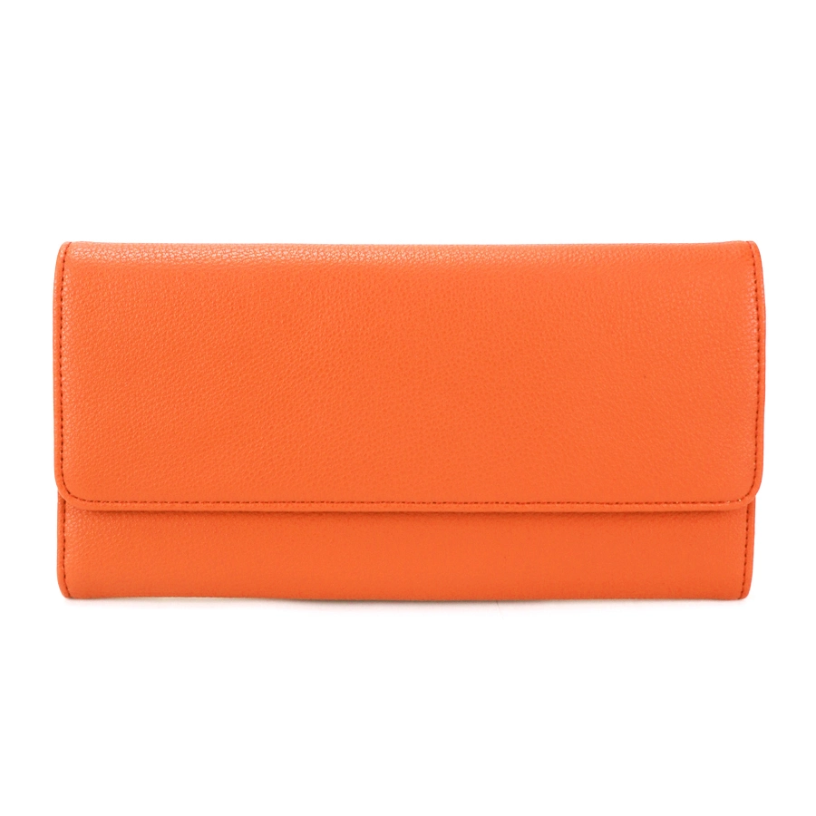 Best Selling Simple Design PU Leather Ladies Functional Long Wallet
