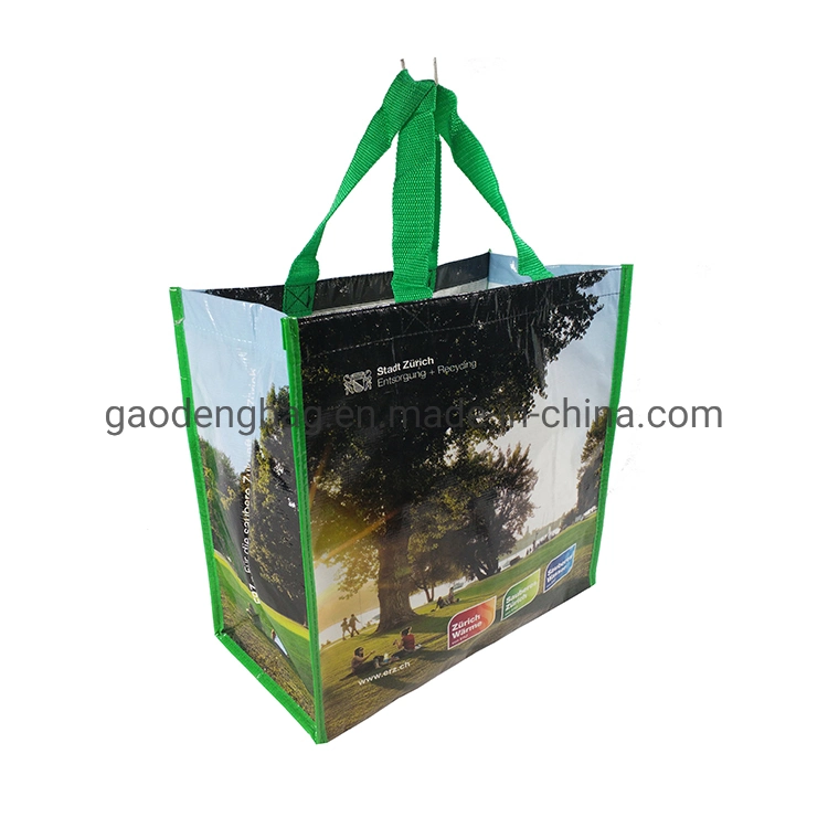 Customizable Laminated Environmental Protection Large-Capacity Shopping Tote Bag PP Woven Bag