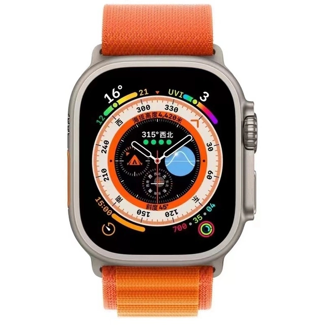 Bouton rotatif de périphériques portables dernière HD plein couleur étanche IP68 N8 N8 pour la série ultra 8 Smartwatch