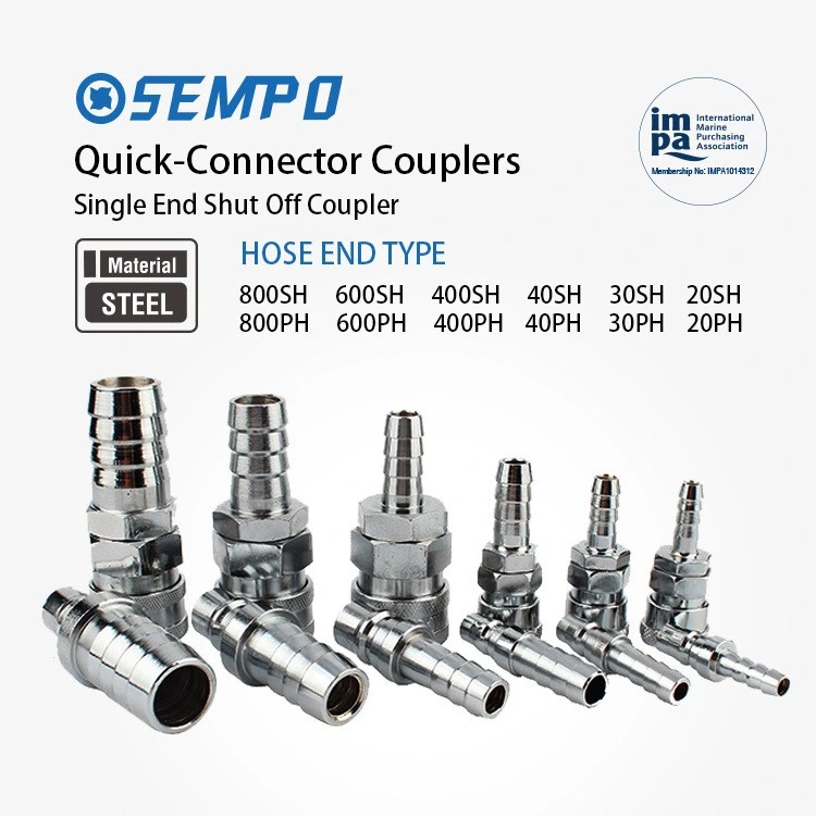 Steel Air Quick Couplers Pneumatic Air Hose Coupling