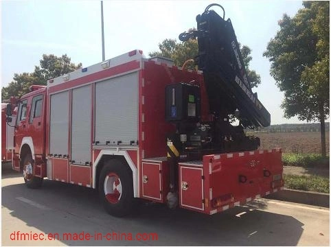 8t Sinotruk HOWO Jy80 Emergency Rescue Fire Fighting Truck with The Original U. S. Champion Electric Winch N16800xf