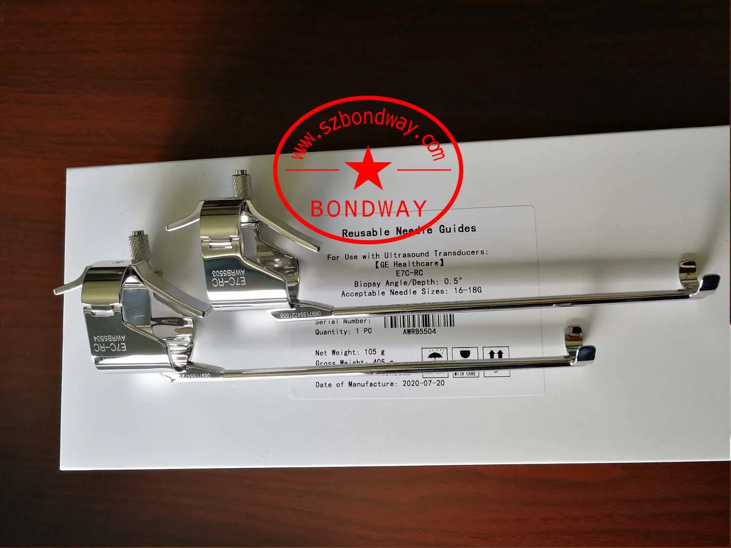 Biopsy Needle Guide for Ge Endocavity Ultrasound Transducer IC5-9-D, E8c (Voluson) Needle Bracket, Biopsy Guide
