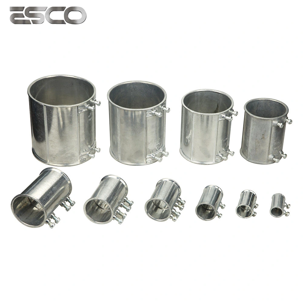 Zinc Die Cast Pipe Fitting Galvanized Steel Conduit Coupling Copla