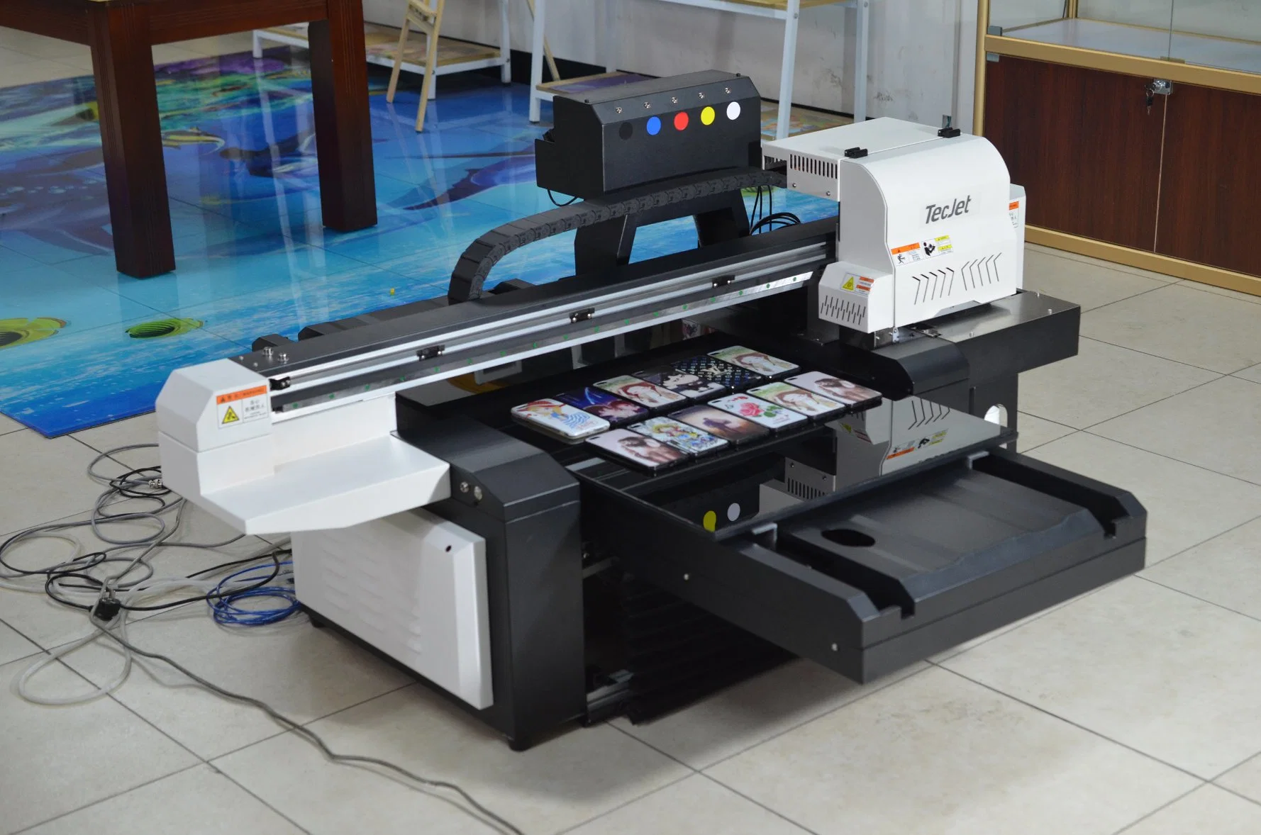 Tecjet DX5, el DX7, XP600 Cabezal de impresión la impresora plana UV 6090 máquinas de impresión en papel